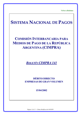 Sistema Nacional De Pagos