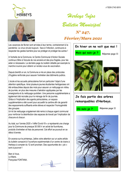 Bulletin Février 2021