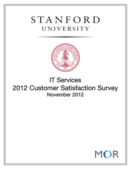 2012 Customer Satisfaction Survey November 2012 Acknowledgements