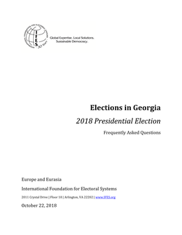 IFES Faqs on Elections in Georgia
