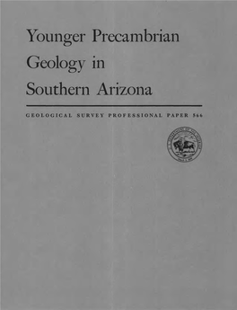 Younger Precambrian Geology in Southern Arizona