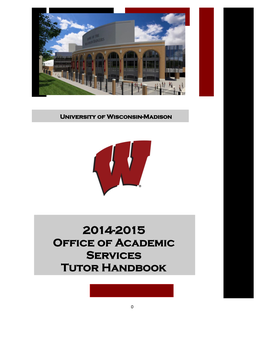 2014-2015 Office of Academic Services Tutor Handbook