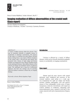 Imaging Evaluation of Diffuse Abnormalities of The