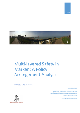 Multi-Layered Safety in Marken: a Policy Arrangement Analysis
