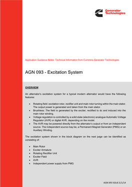 AGN 093 - Excitation System