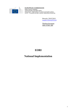 EORI National Implementation