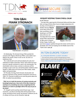 Tdn Q&A: Frank Stronach