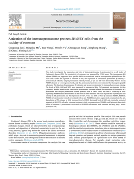 Neurotoxicology 73 (2019) 112–119