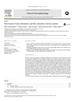 Non-Invasive Brain Stimulation and the Autonomic Nervous System