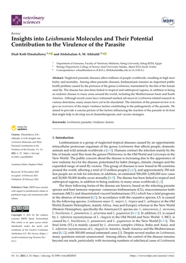 Insights Into Leishmania Molecules and Their Potential Contribution to the Virulence of the Parasite