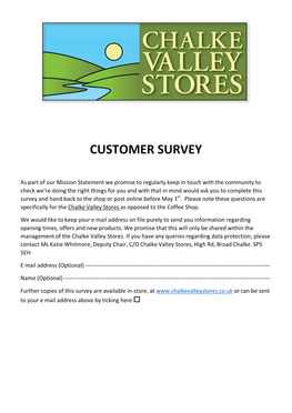 Customer Survey