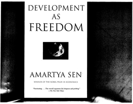 Development As Freedom / Amartya Sen