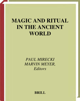 Magic and Ritual in the Ancient World
