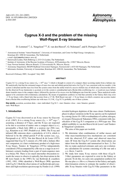 Cygnus X-3 and the Problem of the Missing Wolf-Rayet X-Ray Binaries