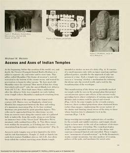 Access and Axes of Indian Temples