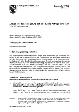 Versorgung Mit Elektrizität Und Gas