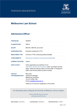 Melbourne Law School