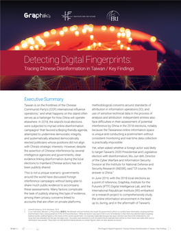 Detecting Digital Fingerprints: Tracing Chinese Disinformation in Taiwan / Key Findings