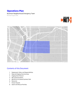 Buckman Operations Plan