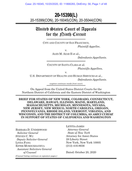 20-15398(L) 20-15399(CON), 20-16045(CON), 20-35044(CON) United States Court of Appeals for the Ninth Circuit