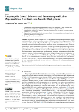 Amyotrophic Lateral Sclerosis and Frontotemporal Lobar Degenerations: Similarities in Genetic Background