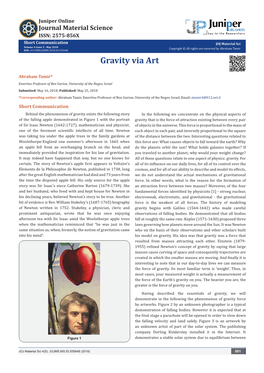 Gravity Via Art