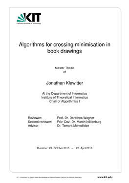 MA Algorithms for Crossing Minimization in Book Drawings
