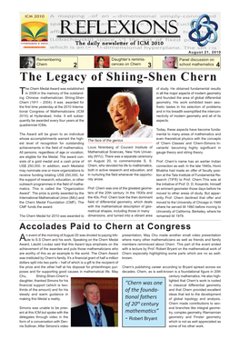 The Legacy of Shiing-Shen Chern