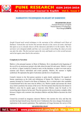 Narrative Techniques in Heart of Darkness