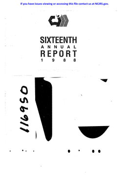 Sixteenth Report