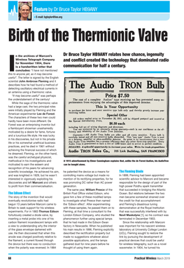 Birth of the Valve.Indd 68 25/01/2019 08:21 Attention to the Problem of Developing an Eff Cient Receiving Detector