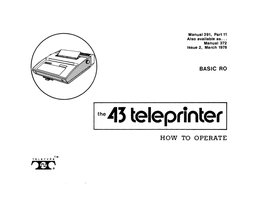 The 43 Teleprinter