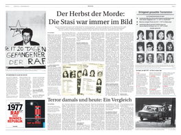 Terror Damals Und Heute: Ein Ve Mals Und Heute: Ein Vergleich