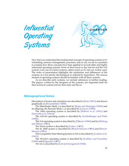 Influential Operating Systems