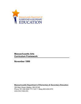 Massachusetts Arts Curriculum Framework