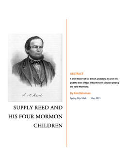 Supply Reed and His Four Mormon Children