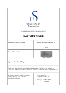 Master's Thesis