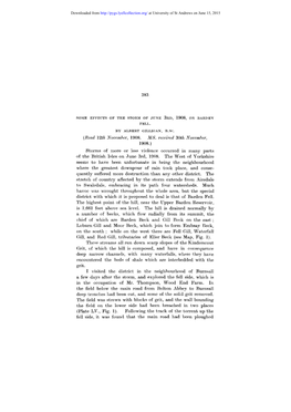 Storms of More Or Less Violence Occurred in Many Parts of the British Isles on June 3Rd, 1908