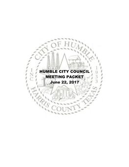 HUMBLE CITY COUNCIL MEETING PACKET June 22, 2017