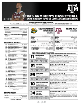 Texas A&M Men's Basketball