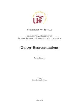 Quiver Representations