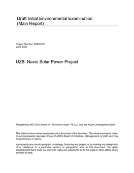 Navoi Solar Power Project