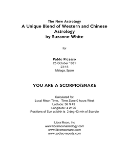 A Unique Blend of Western and Chinese Astrology by Suzanne White