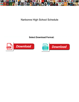 Narbonne High School Schedule