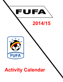 2014/15 Activity Calendar