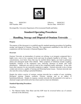 Osmium Tetroxide