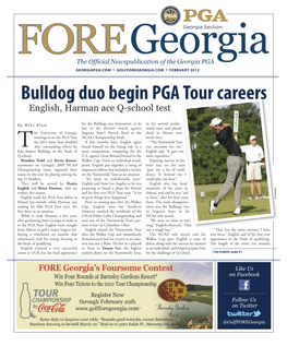 Bulldog Duo Begin PGA Tour Careers English, Harman Ace Q-School Test