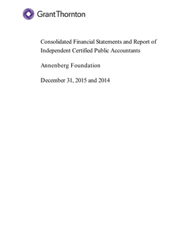 Annenberg Foundation FS-2015