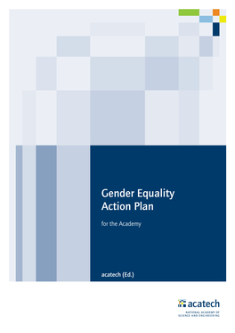 Gender Equality Action Plan for the Academy