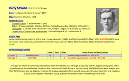 Harry SAVAGE (1921-1922) Winger